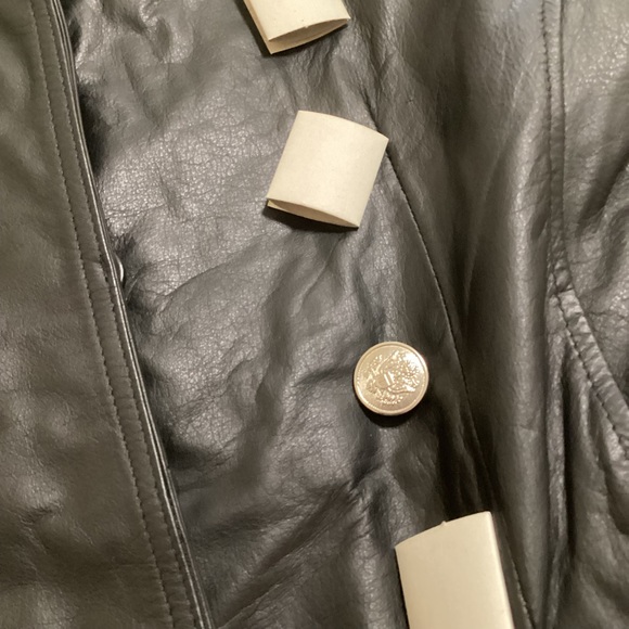 NWOT Vintage Genuine Leather Soldier/Military Jacket Lg - Picture 5 of 9